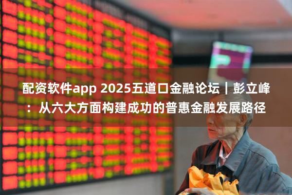 配资软件app 2025五道口金融论坛｜彭立峰：从六大方面构建成功的普惠金融发展路径