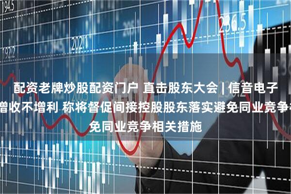 配资老牌炒股配资门户 直击股东大会 | 信音电子2024年增收不增利 称将督促间接控股股东落实避免同业竞争相关措施